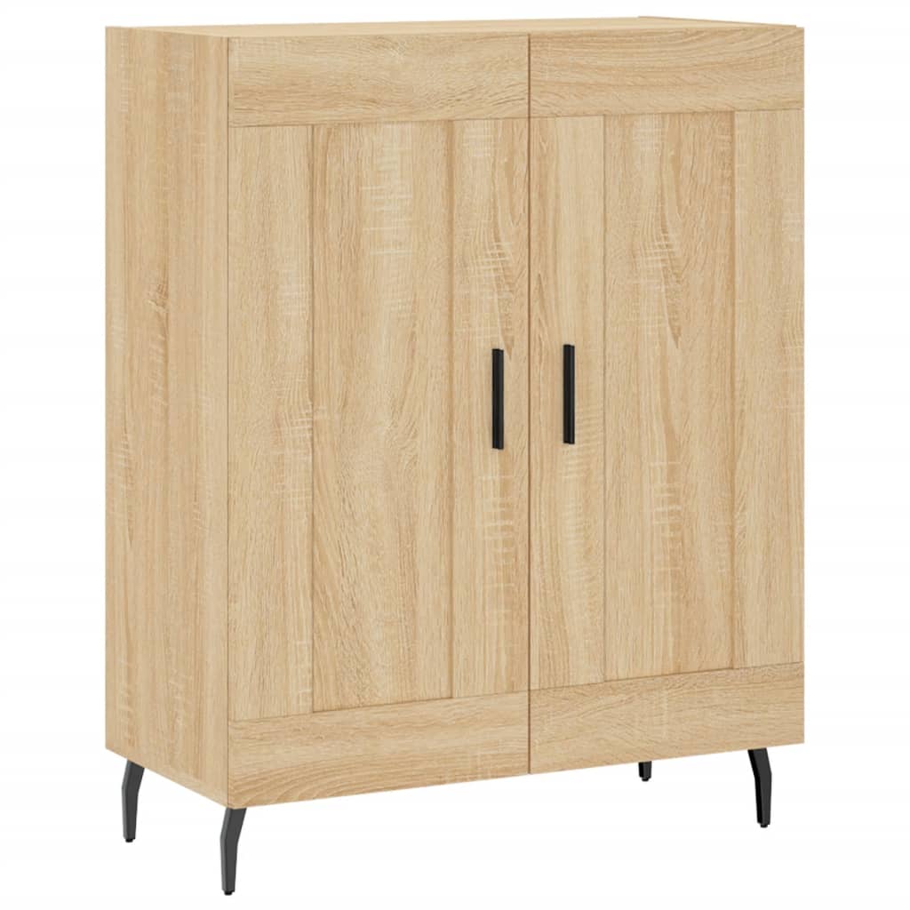 højskab 69,5x34x180 cm konstrueret træ sonoma-eg