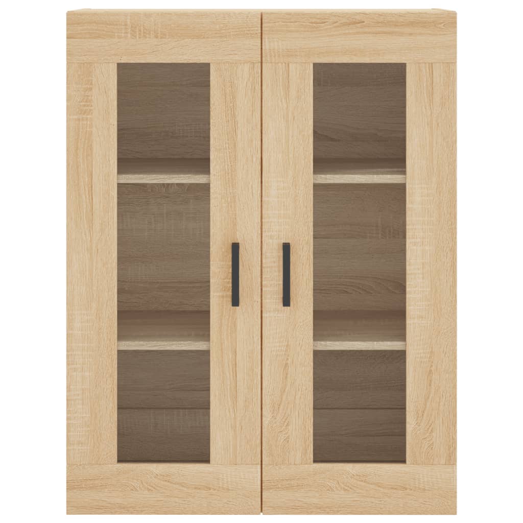 højskab 69,5x34x180 cm konstrueret træ sonoma-eg