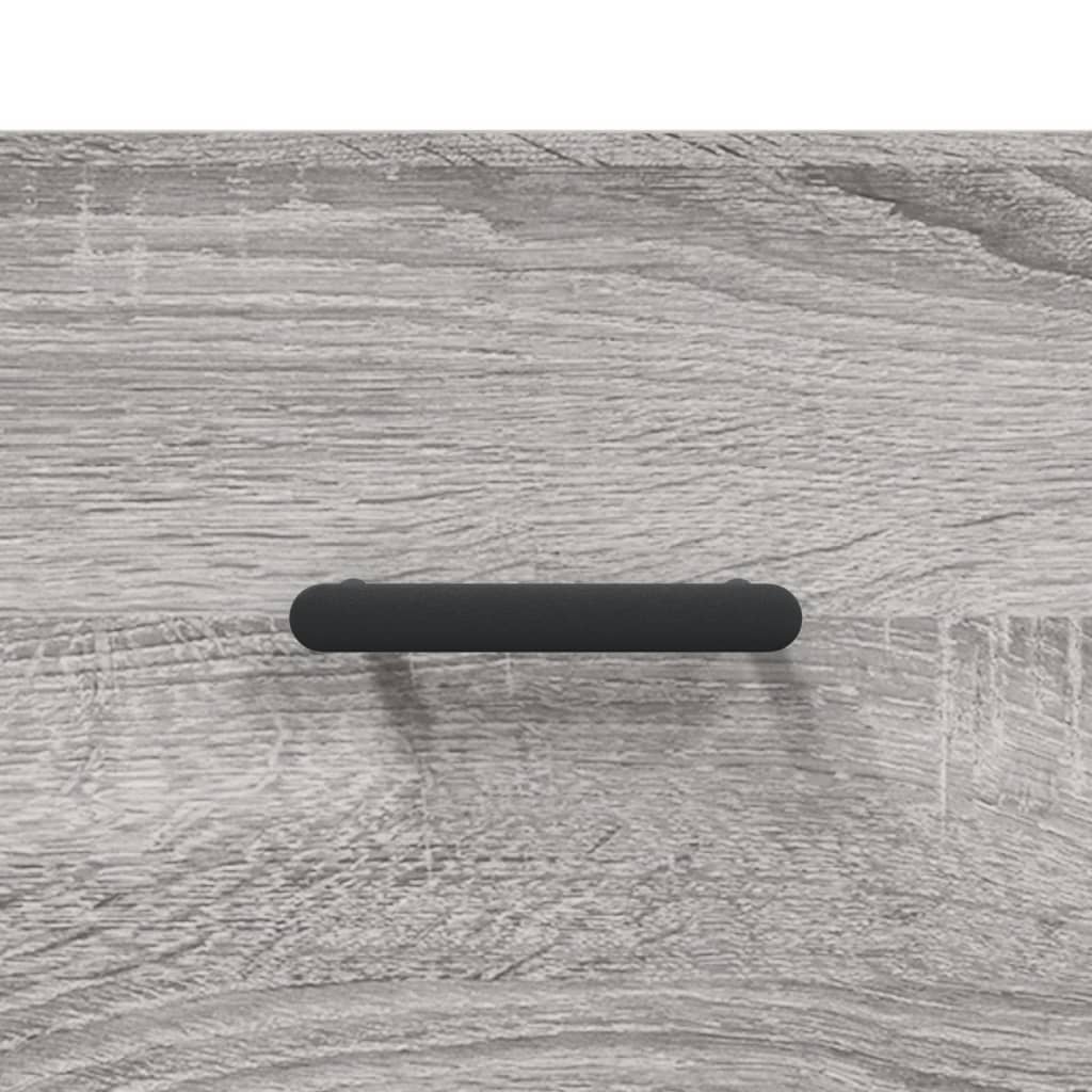 højskab 69,5x34x180 cm konstrueret træ grå sonoma-eg