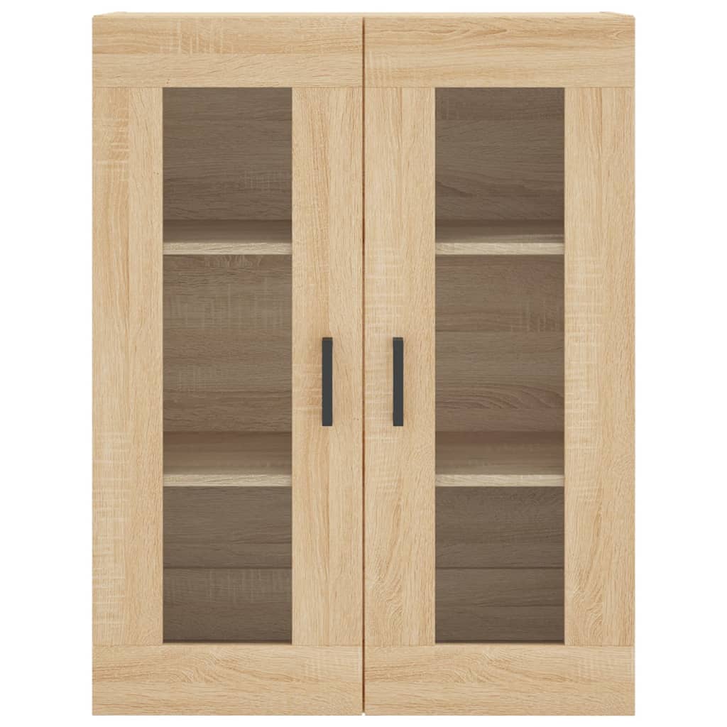 højskab 69,5x34x180 cm konstrueret træ sonoma-eg