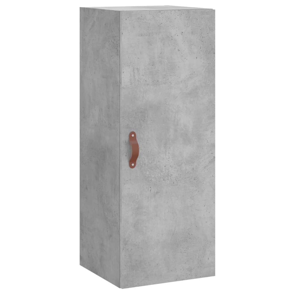 skab 34,5x34x180 cm konstrueret træ betongrå