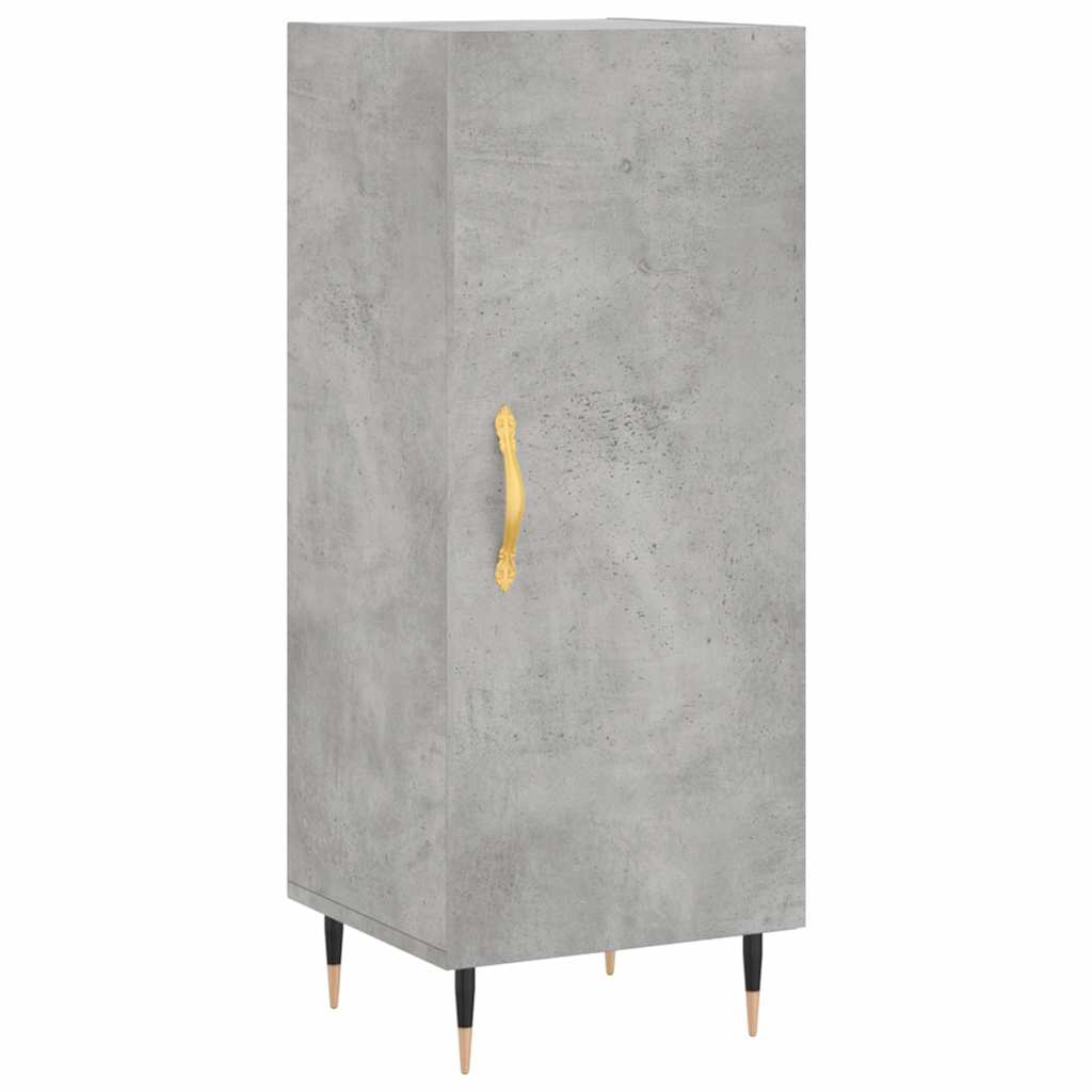 skab 34,5x34x180 cm konstrueret træ betongrå