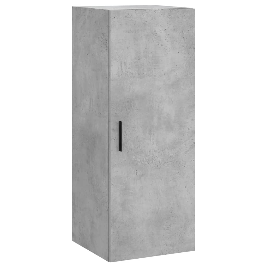 skab 34,5x34x180 cm konstrueret træ betongrå