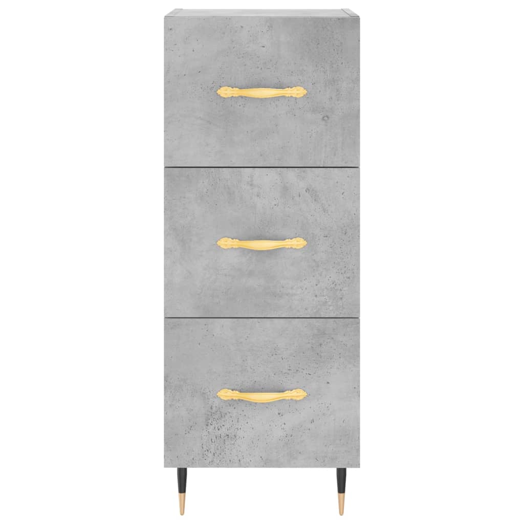 skab 34,5x34x180 cm konstrueret træ betongrå
