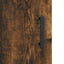 skab 34,5x34x180 cm konstrueret træ røget egetræ