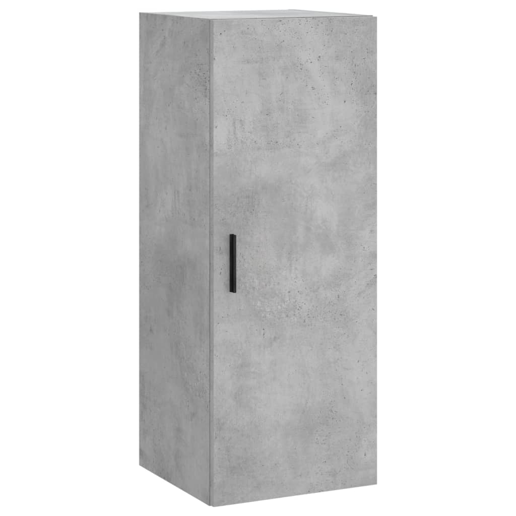 skab 34,5x34x180 cm konstrueret træ betongrå