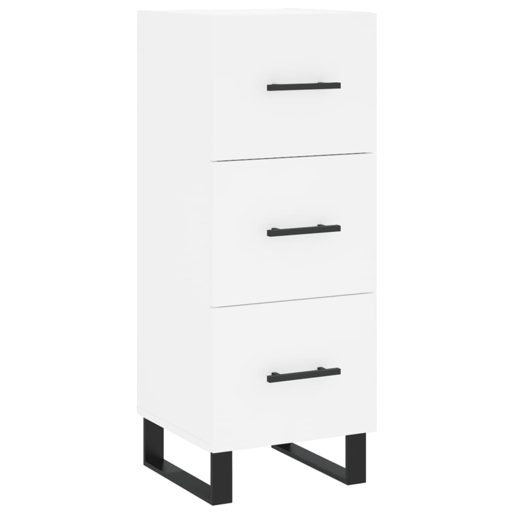 skab 34,5x34x180 cm konstrueret træ hvid