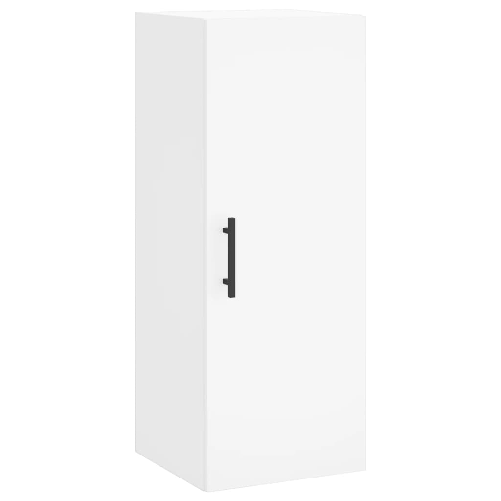 skab 34,5x34x180 cm konstrueret træ hvid