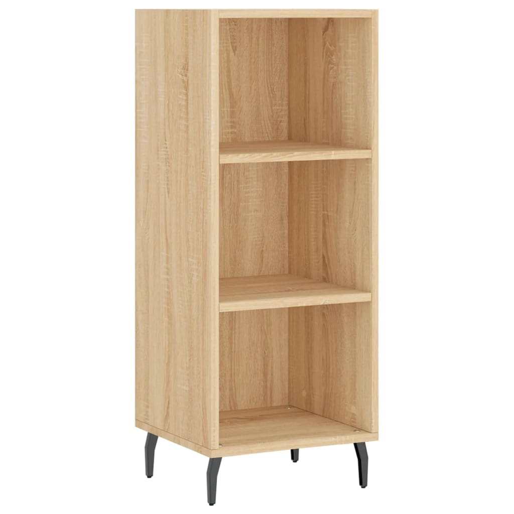 skab 34,5x34x180 cm konstrueret træ sonoma-eg