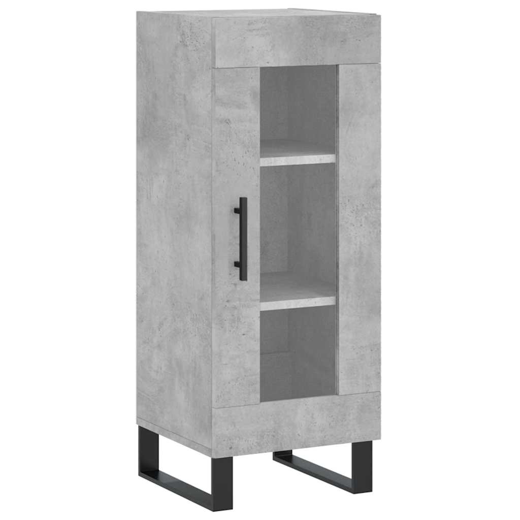 skab 34,5x34x180 cm konstrueret træ betongrå