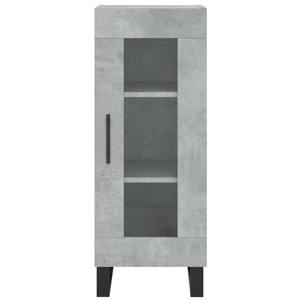skab 34,5x34x180 cm konstrueret træ betongrå