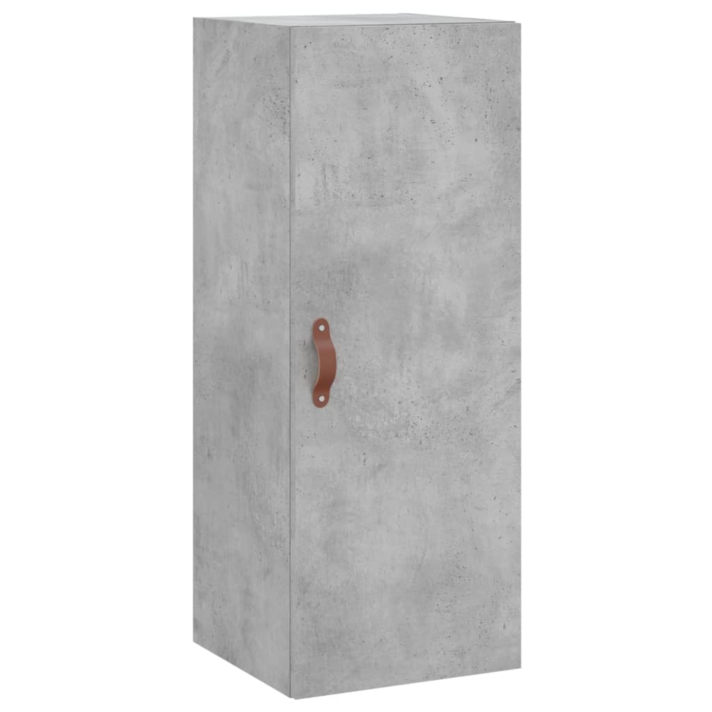 skab 34,5x34x180 cm konstrueret træ betongrå