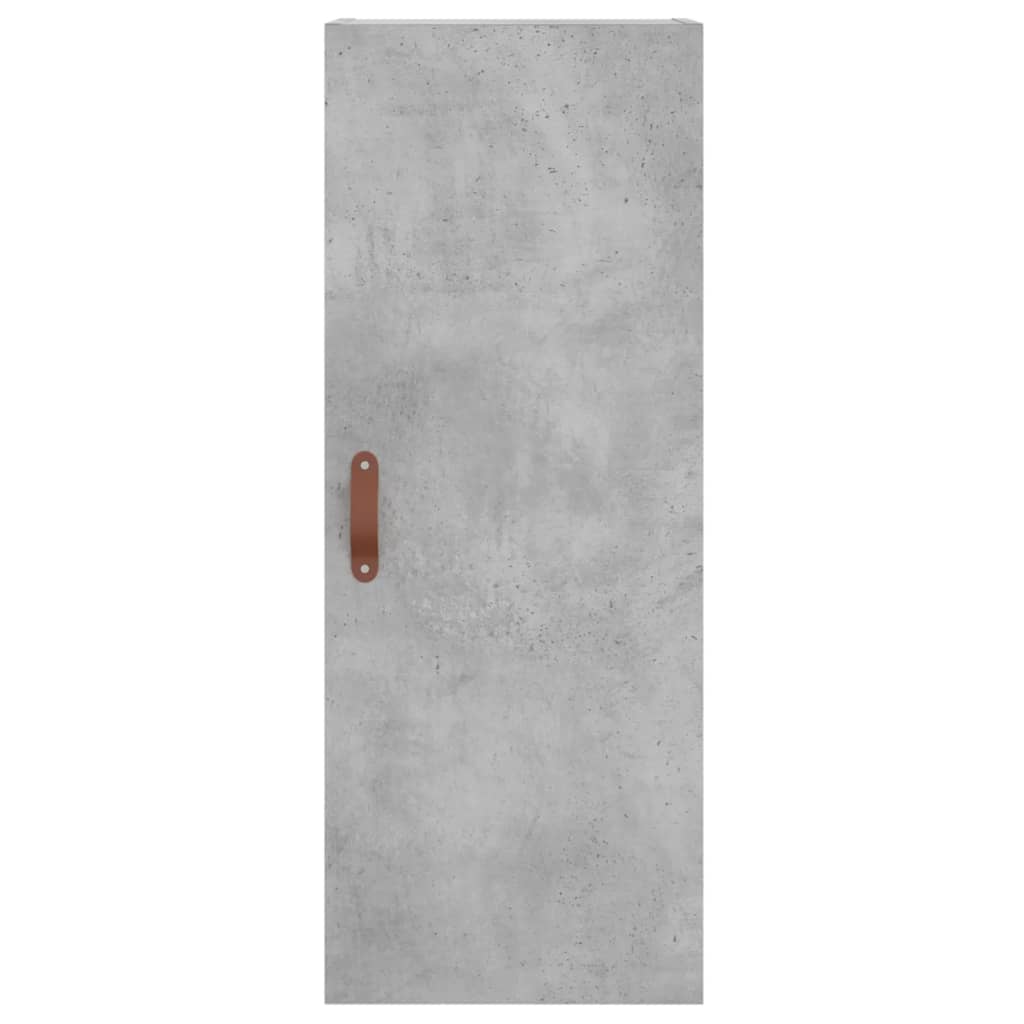 skab 34,5x34x180 cm konstrueret træ betongrå