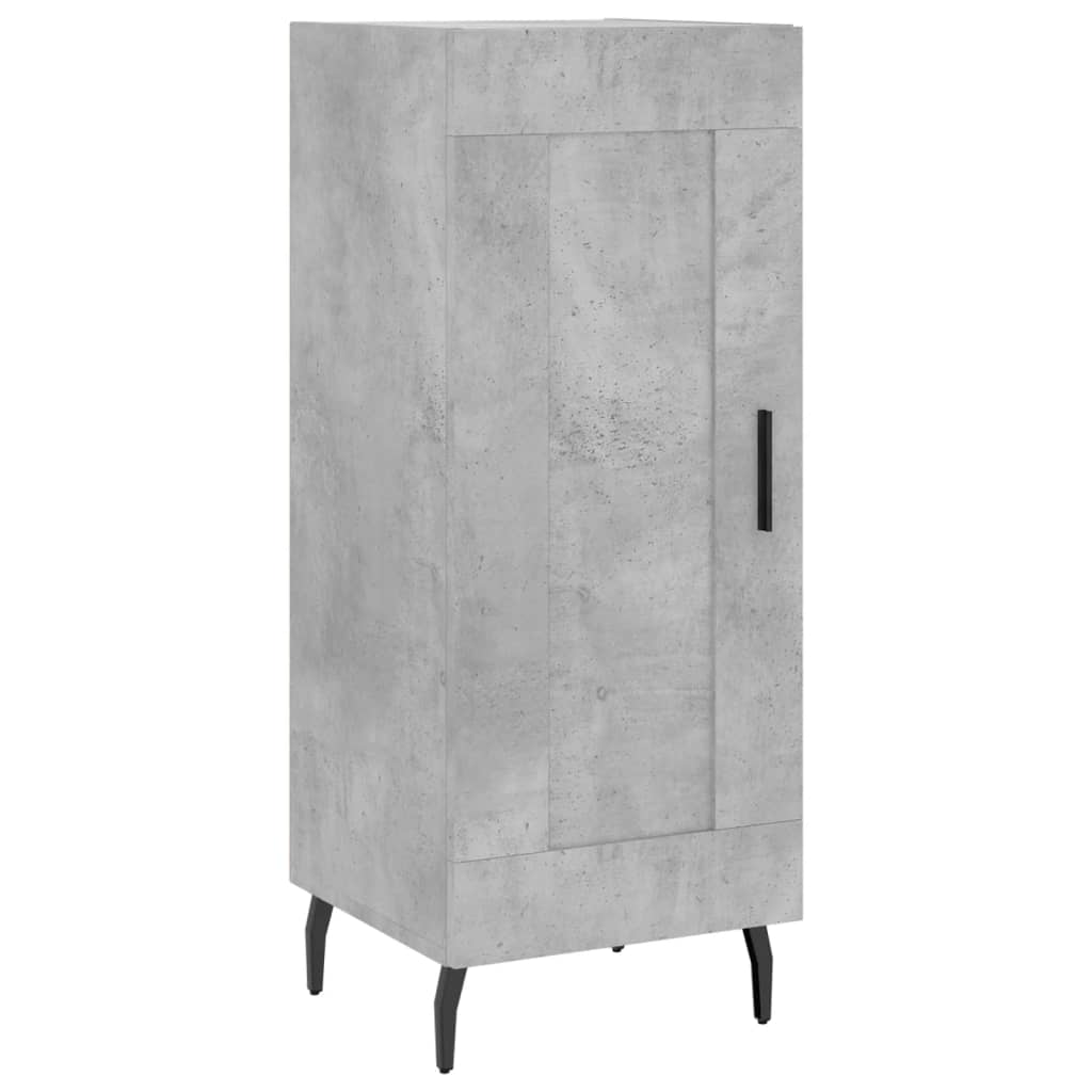 skab 34,5x34x180 cm konstrueret træ betongrå