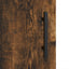skab 34,5x34x180 cm konstrueret træ røget egetræ