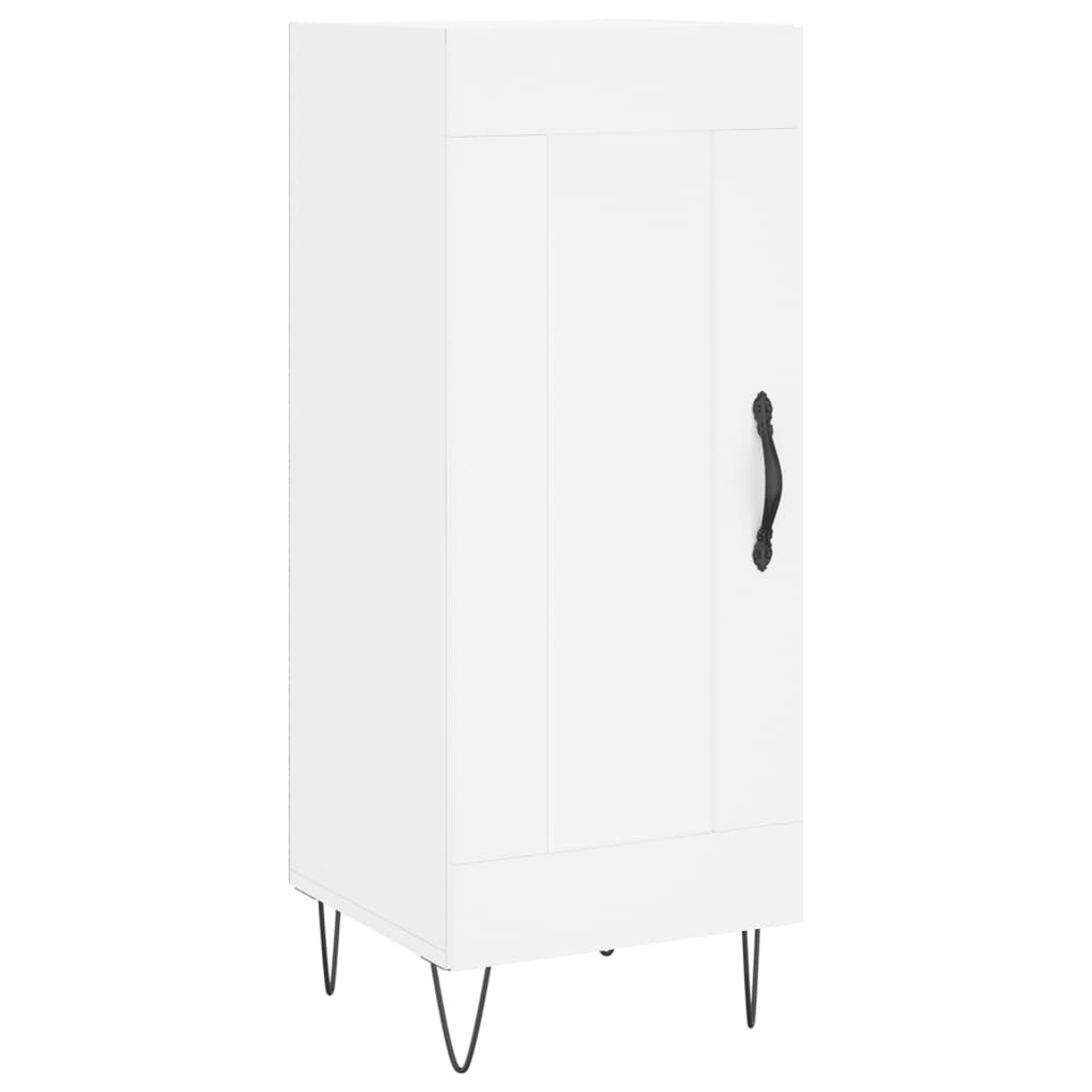 skab 34,5x34x180 cm konstrueret træ hvid