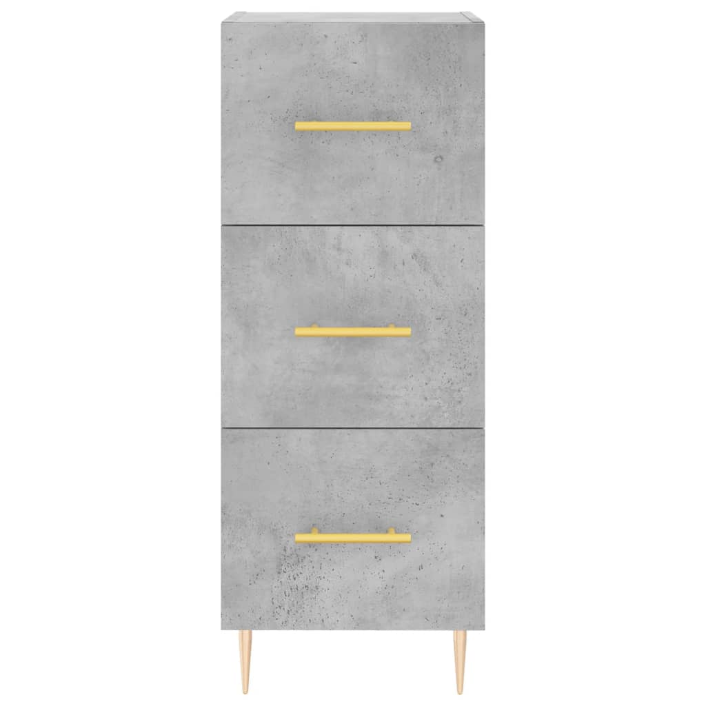 skab 34,5x34x180 cm konstrueret træ betongrå