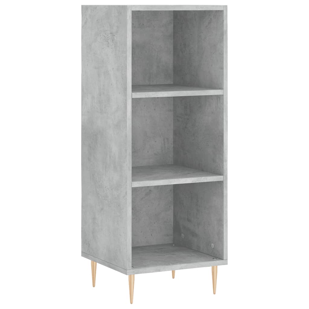 skab 34,5x34x180 cm konstrueret træ betongrå