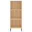 skab 34,5x34x180 cm konstrueret træ sonoma-eg