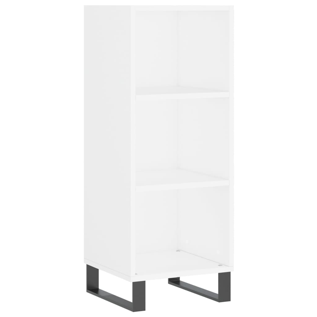skab 34,5x34x180 cm konstrueret træ hvid