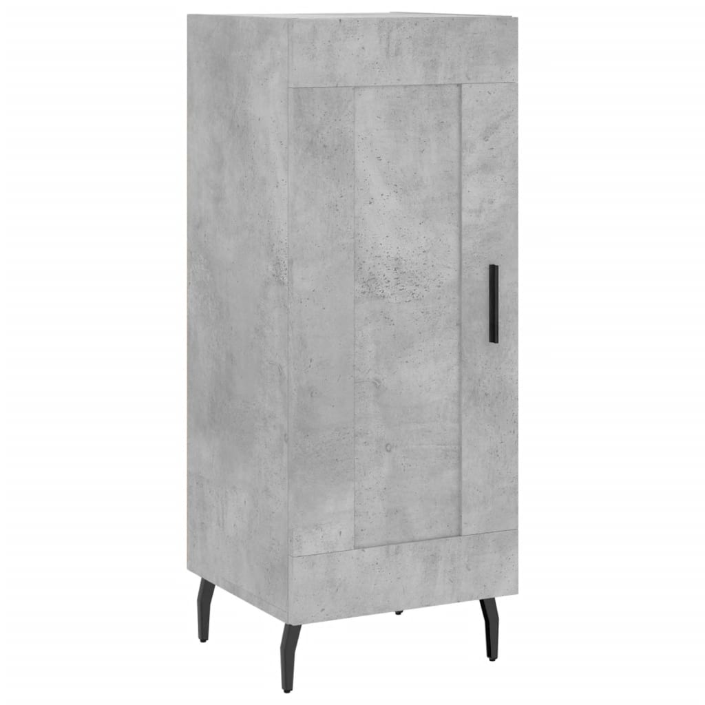 skab 34,5x34x180 cm konstrueret træ betongrå