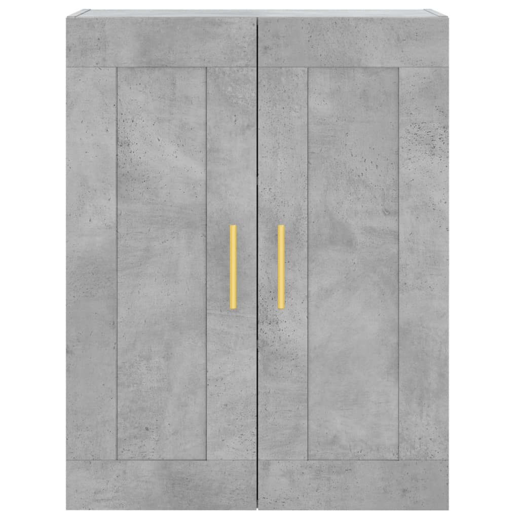 højskab 69,5x34x180 cm konstrueret træ betongrå