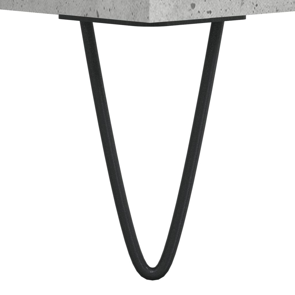 højskab 69,5x34x180 cm konstrueret træ betongrå