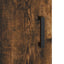højskab 69,5x34x180 cm konstrueret træ røget egetræsfarve