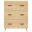 højskab 69,5x34x180 cm konstrueret træ sonoma-eg
