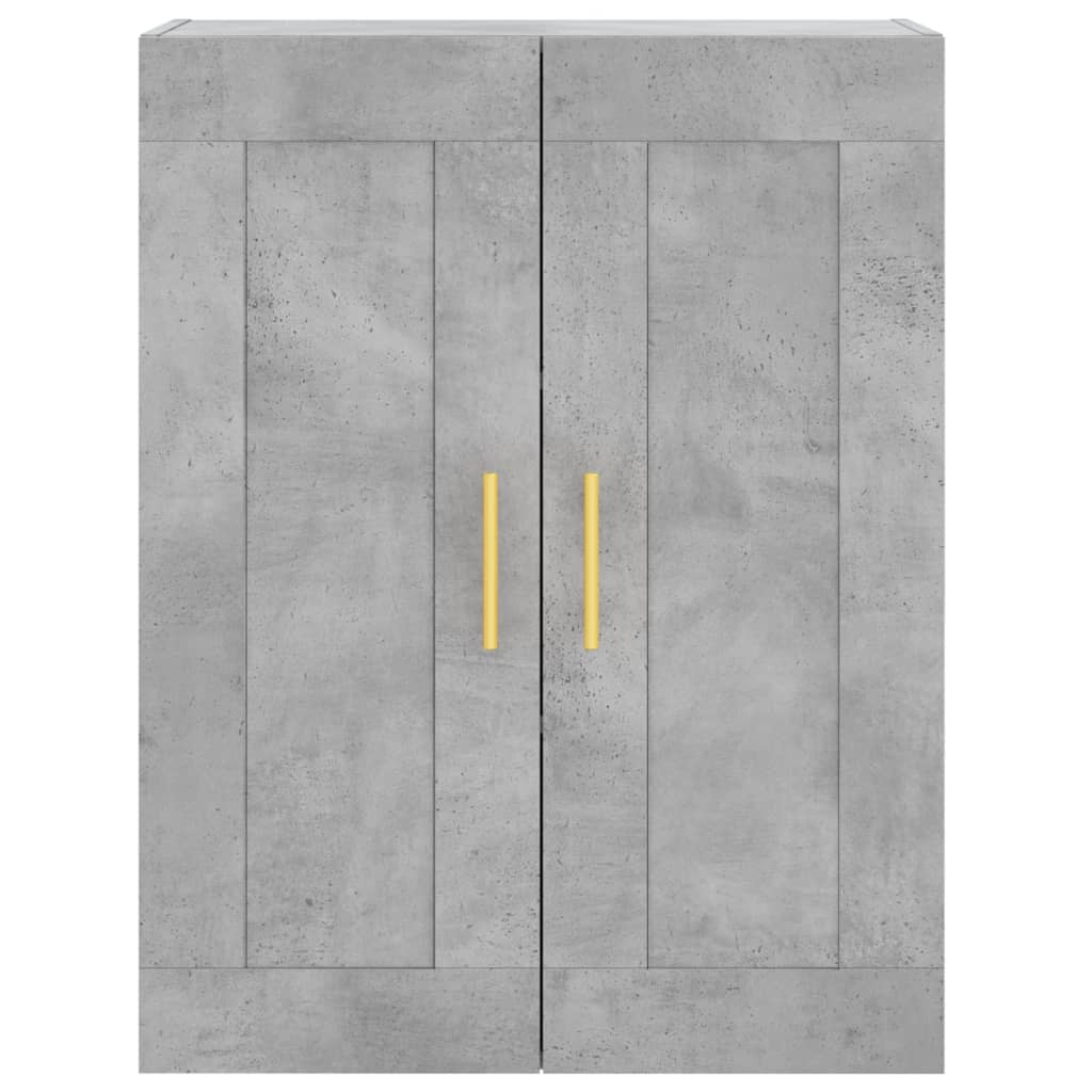 højskab 69,5x34x180 cm konstrueret træ betongrå