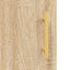 højskab 69,5x34x180 cm konstrueret træ sonoma-eg