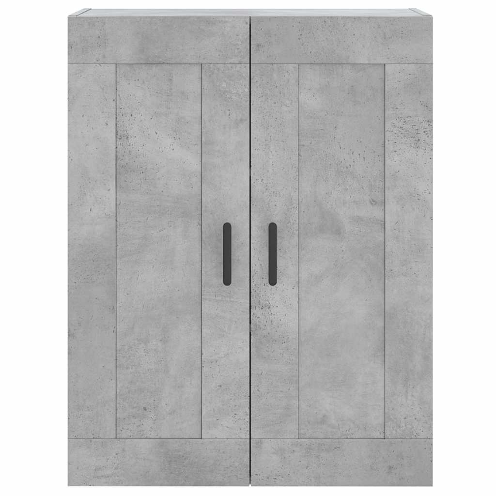 højskab 69,5x34x180 cm konstrueret træ betongrå