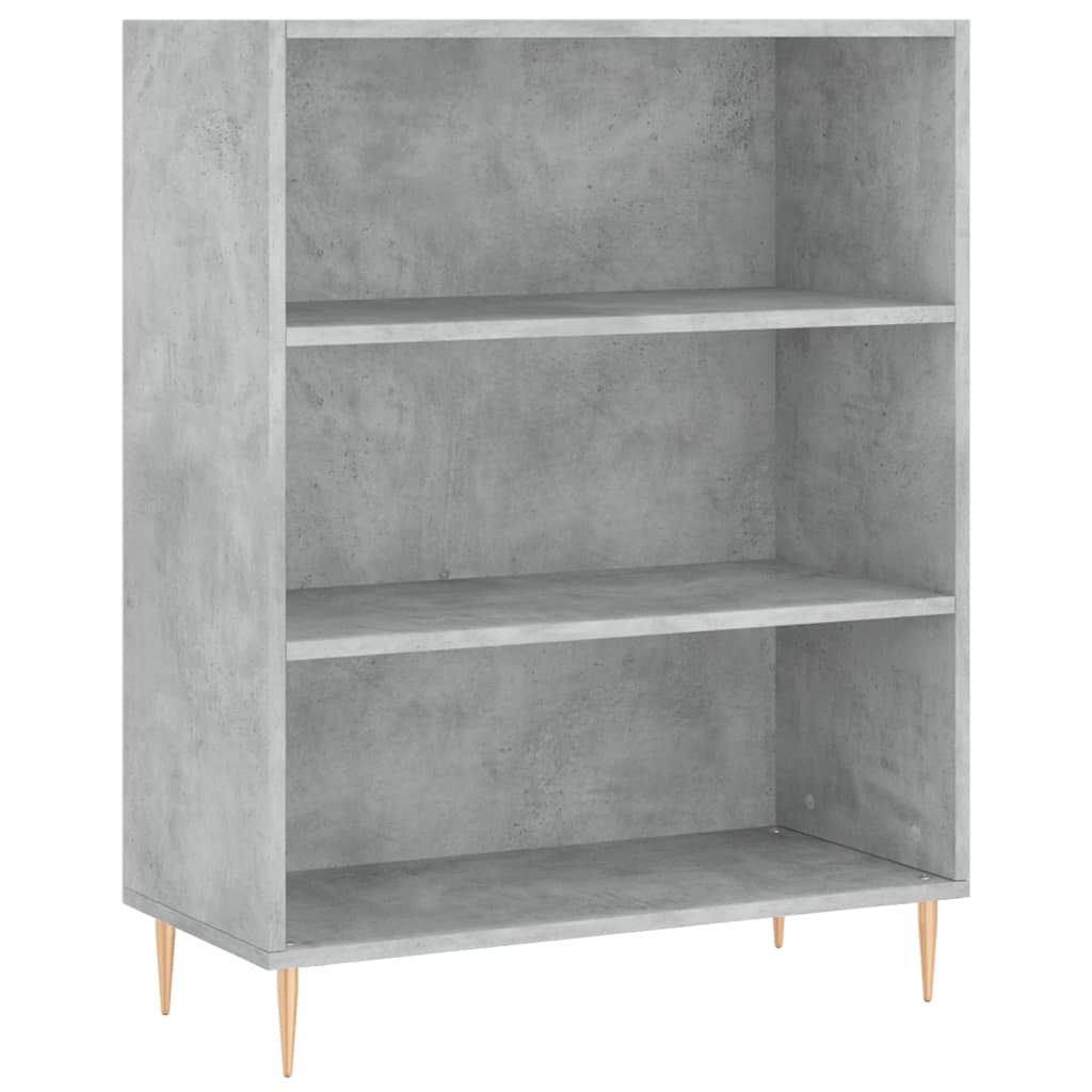 højskab 69,5x34x180 cm konstrueret træ betongrå