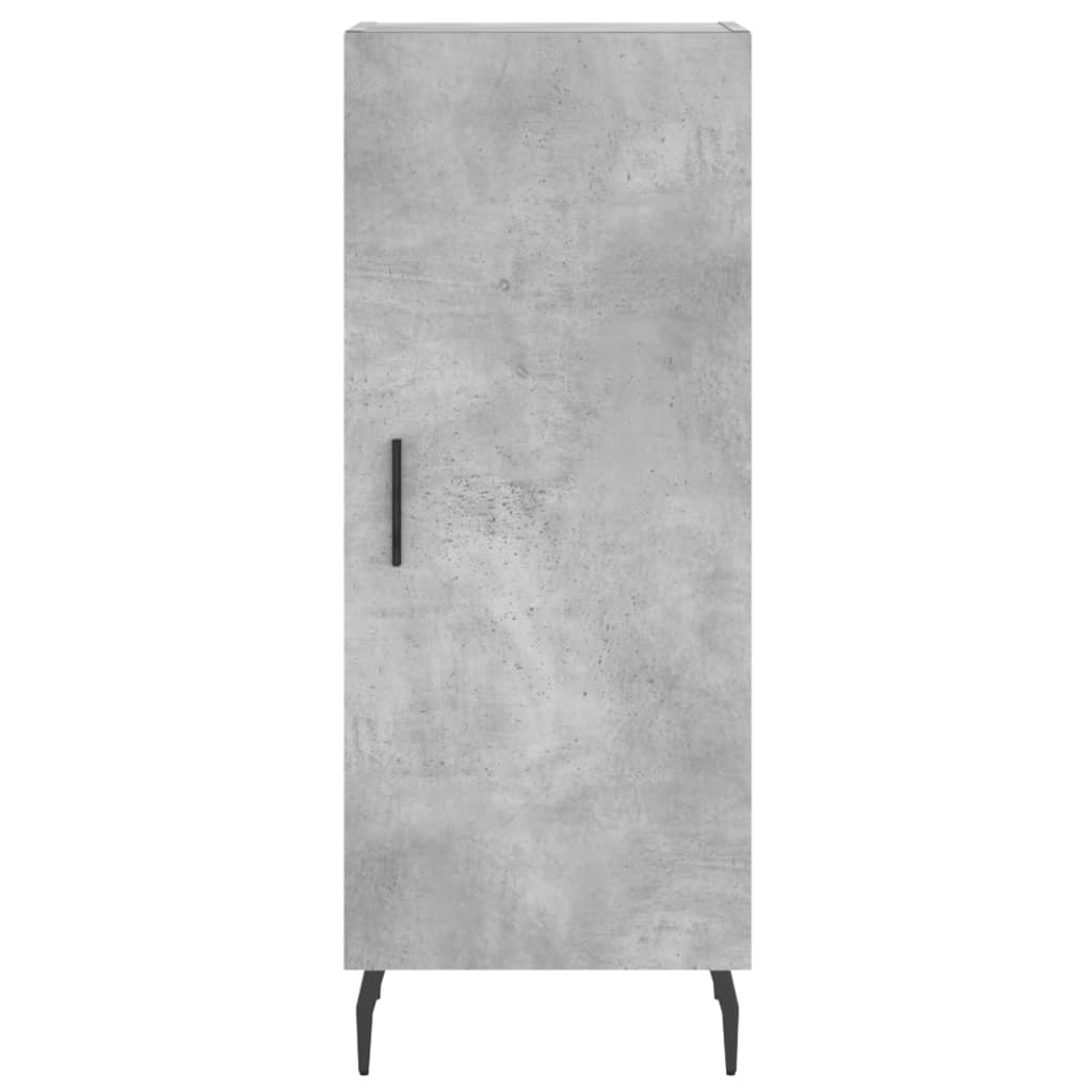 skab 34,5x34x180 cm konstrueret træ betongrå