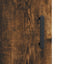 skab 34,5x34x180 cm konstrueret træ røget egetræ