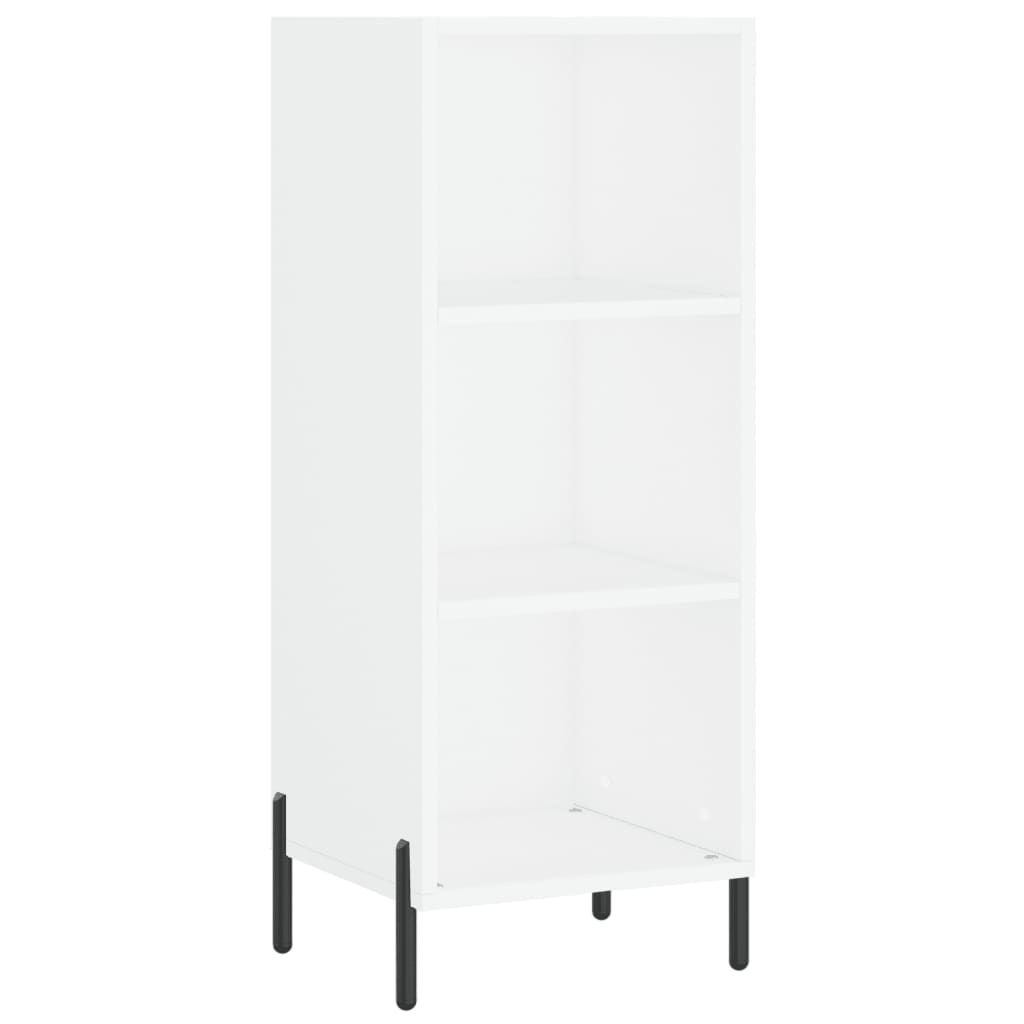 skab 34,5x34x180 cm konstrueret træ hvid