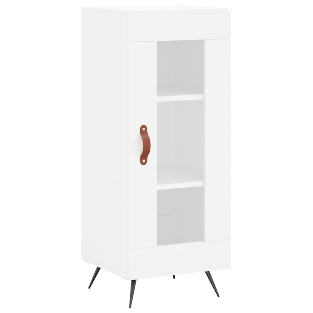 skab 34,5x34x180 cm konstrueret træ hvid