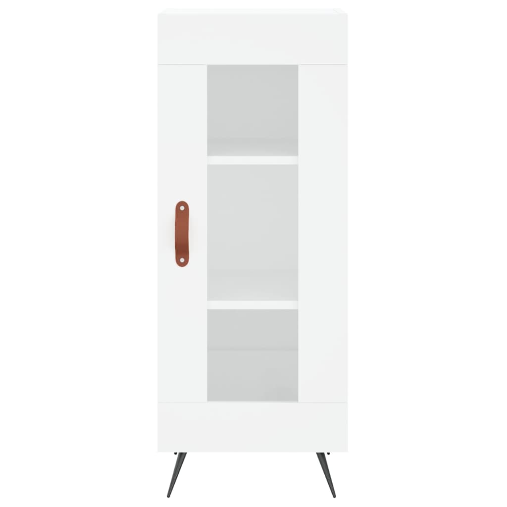 skab 34,5x34x180 cm konstrueret træ hvid