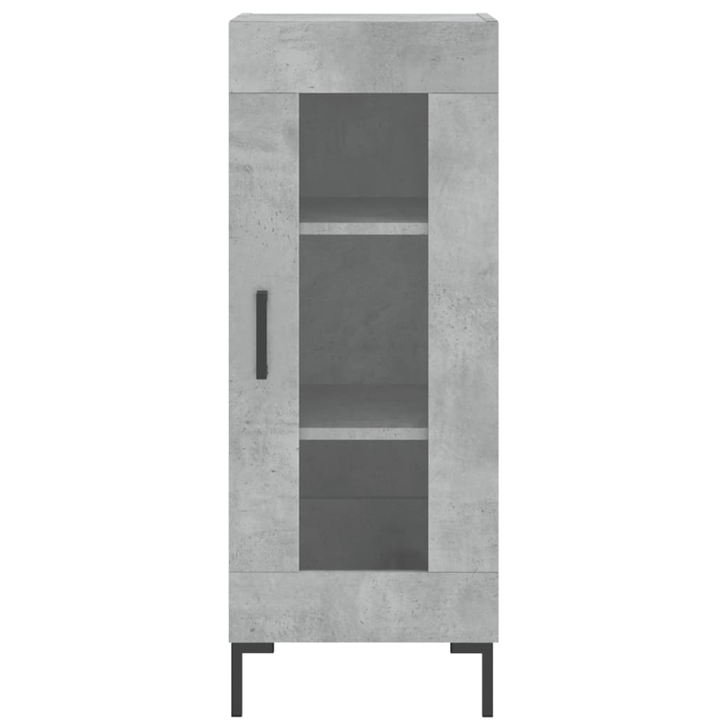 skab 34,5x34x180 cm konstrueret træ betongrå