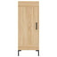skab 34,5x34x180 cm konstrueret træ sonoma-eg