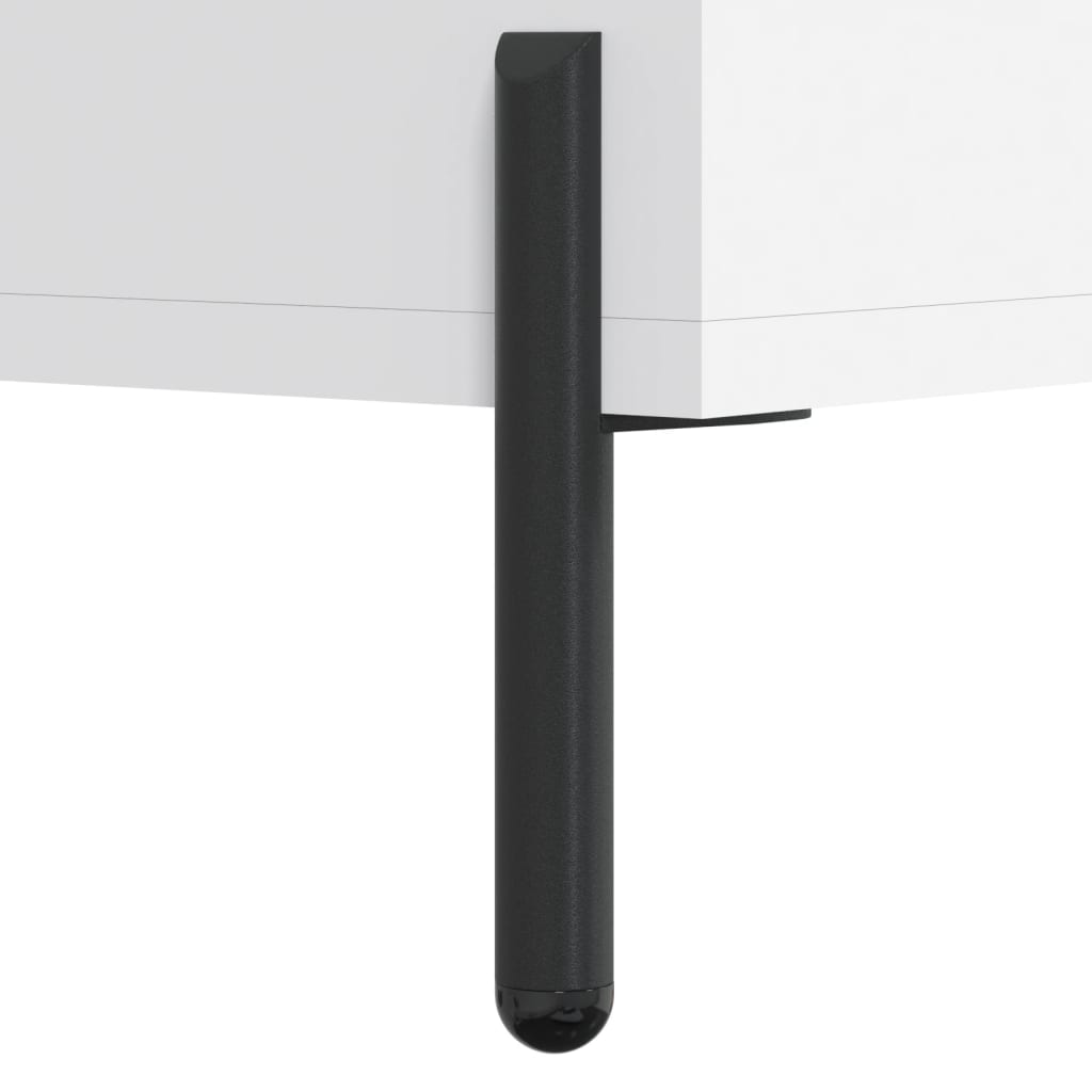 skab 34,5x34x180 cm konstrueret træ hvid