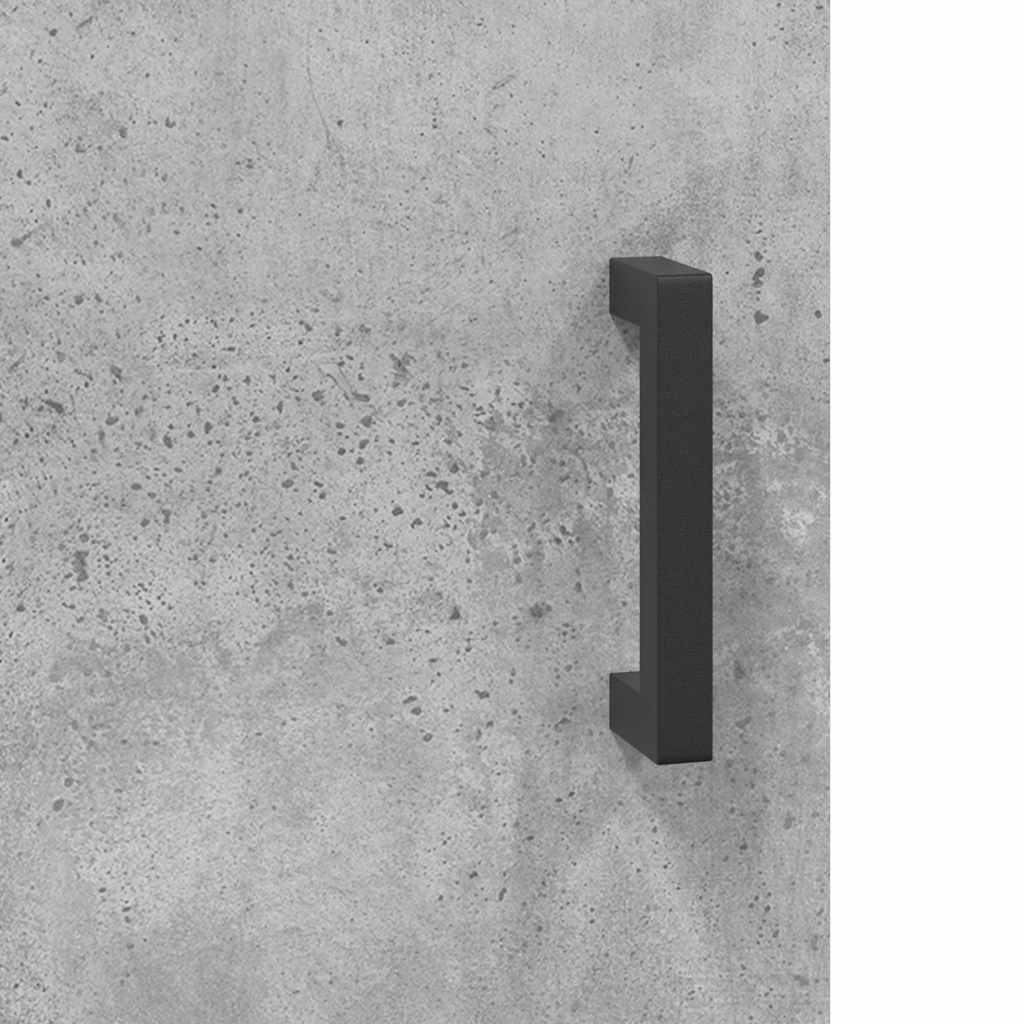 højskab 69,5x34x180 cm konstrueret træ betongrå