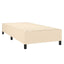 kontinentalseng med madras 90x190 cm stof cremefarvet