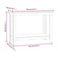 arbejdsbord 110x50x80 cm massivt fyrretræ