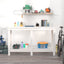 arbejdsbord 140x50x80 cm massivt fyrretræ hvid