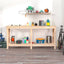 arbejdsbord 180x50x80 cm massivt fyrretræ
