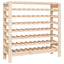 vinreol 109,5x30x107,5 cm massivt fyrretræ