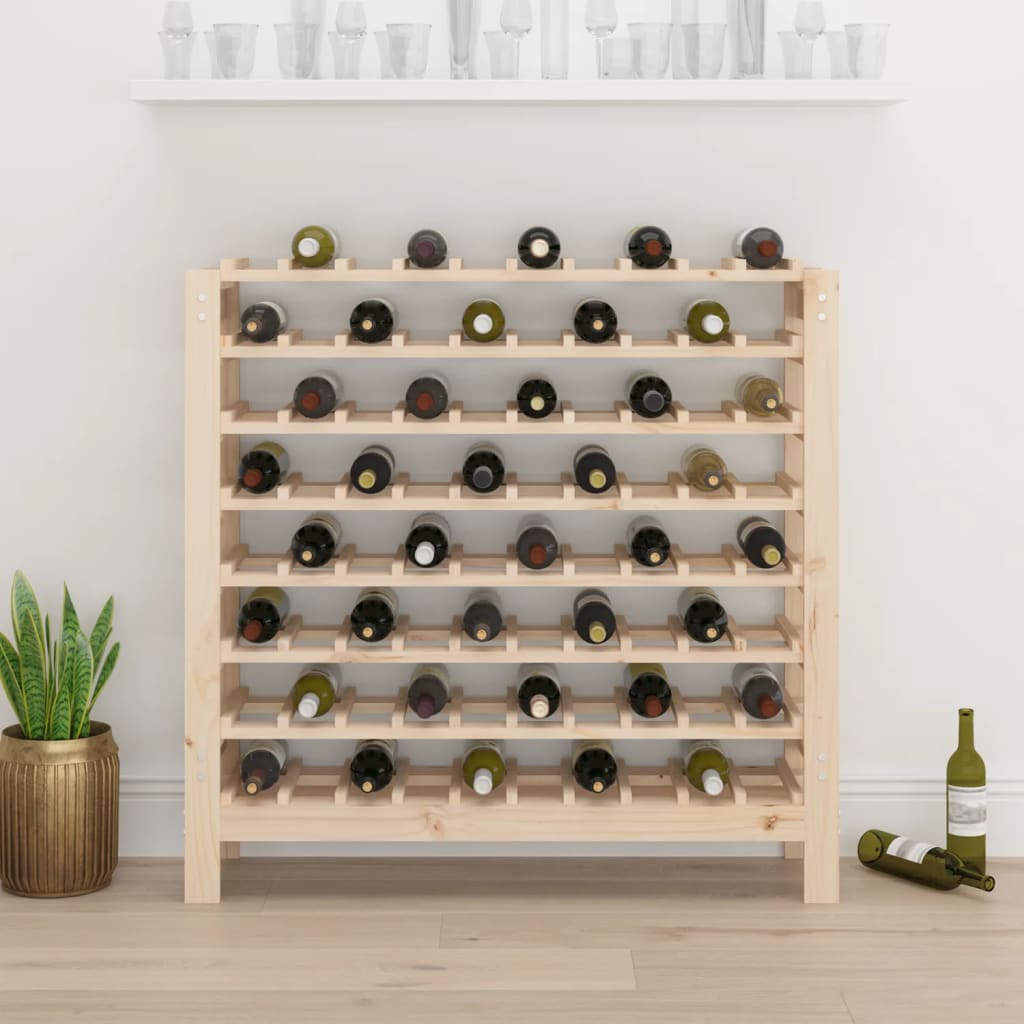 vinreol 109,5x30x107,5 cm massivt fyrretræ