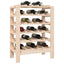 vinreol 61,5x30x82 cm massivt fyrretræ