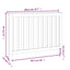 radiatorskjuler 108,5x19x84 cm massivt fyrretræ